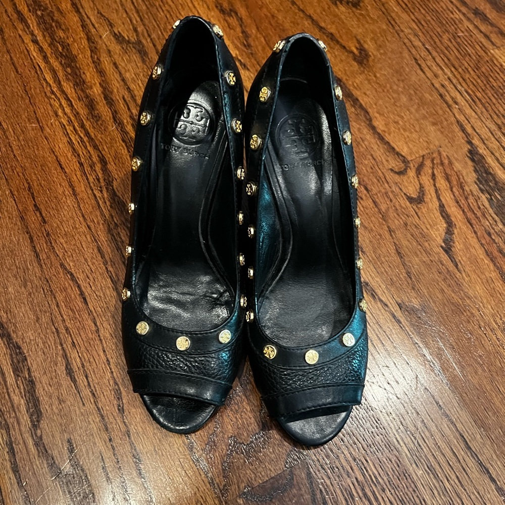 Tory Burch Peep Toe Wedge